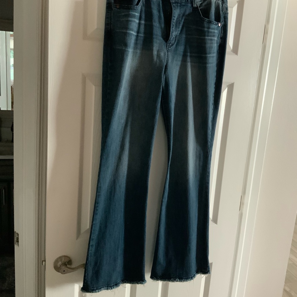 Democracy bootcut fringe bottoms jeans